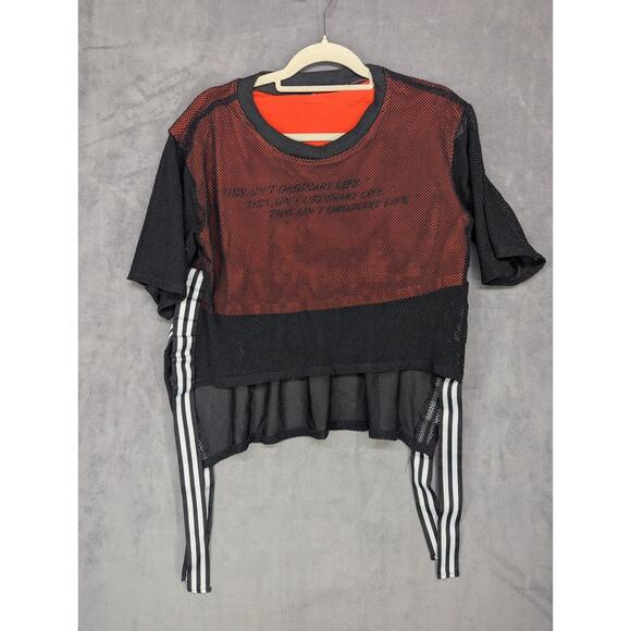 Funny Guerrilla Mesh Top Black Orange This Aint Ordinary Life Lyrics - Picture 1 of 10